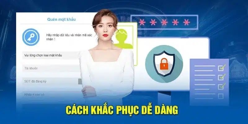 Quên mật khẩu sử dụng tính năng lấy lại ở giao diện đăng nhập VSBET