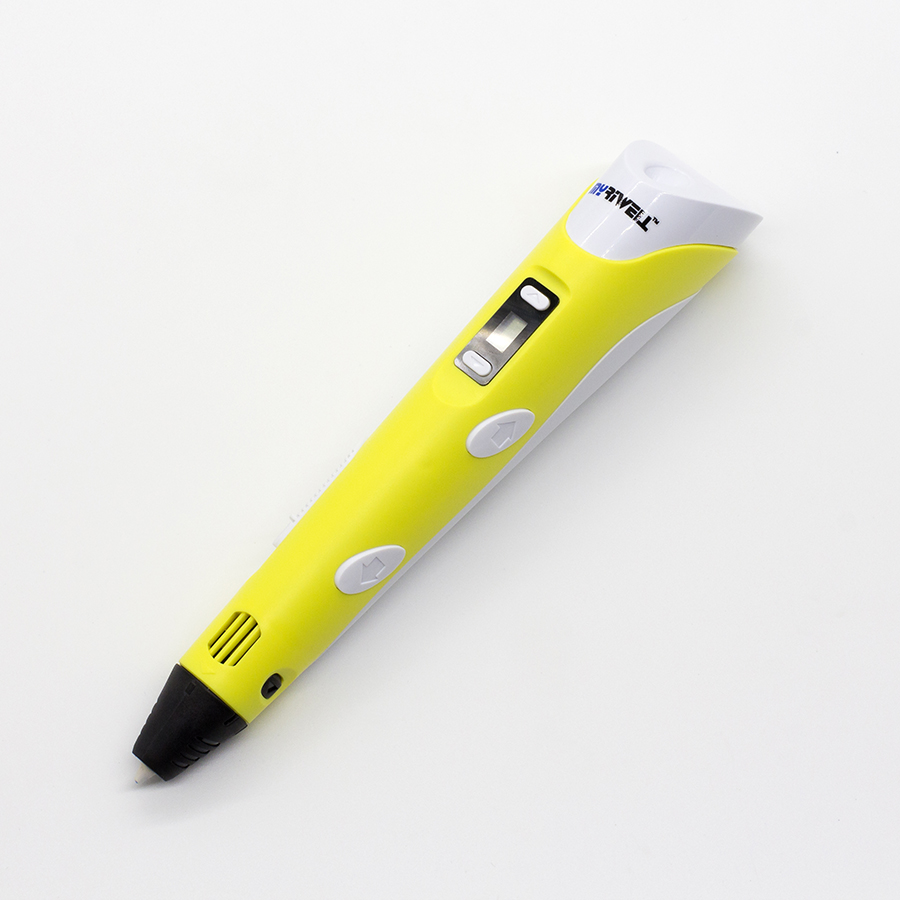 POLISO 3D, 3D Printer Pen, Yellow, for Model Printing, Art Design